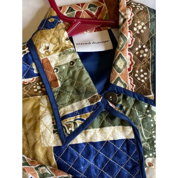 Alfred Dunner Jacket 100% Silk Roll Sleeve - Picture 4 of 4